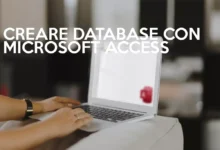 microsoft access creare database