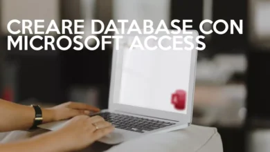 microsoft access creare database